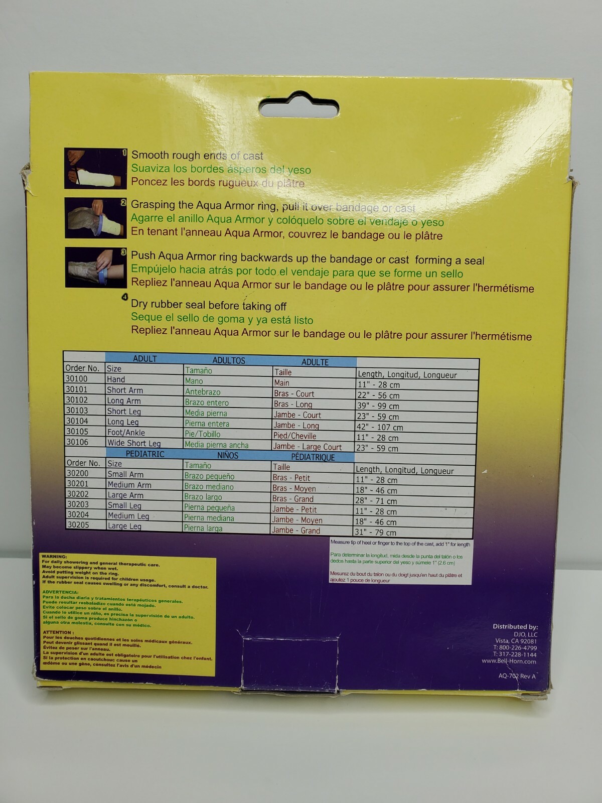 Aqua Armour Cast & Bandage Protector Adult Short Leg 23″