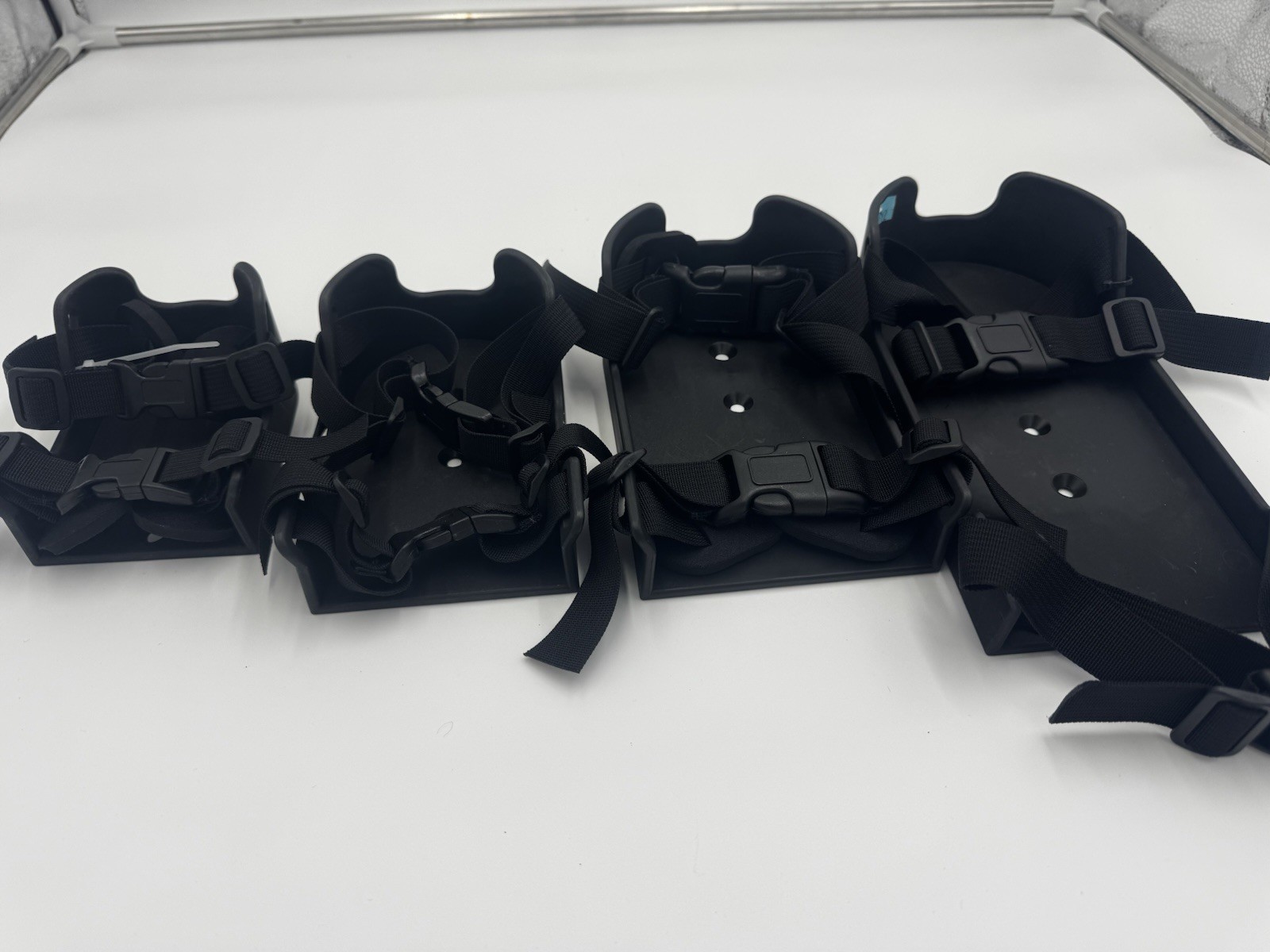 Therafin Black Plastic Shoe Holder Molded with straps
