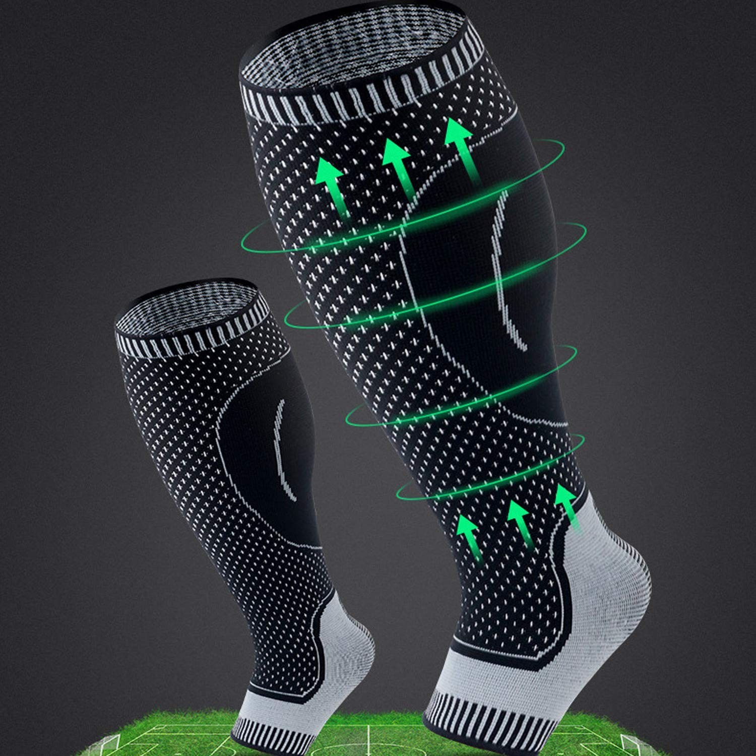 Compression Socks Calf Foot Sleeves for Ankle Heel Plantar Fasciitis Support …