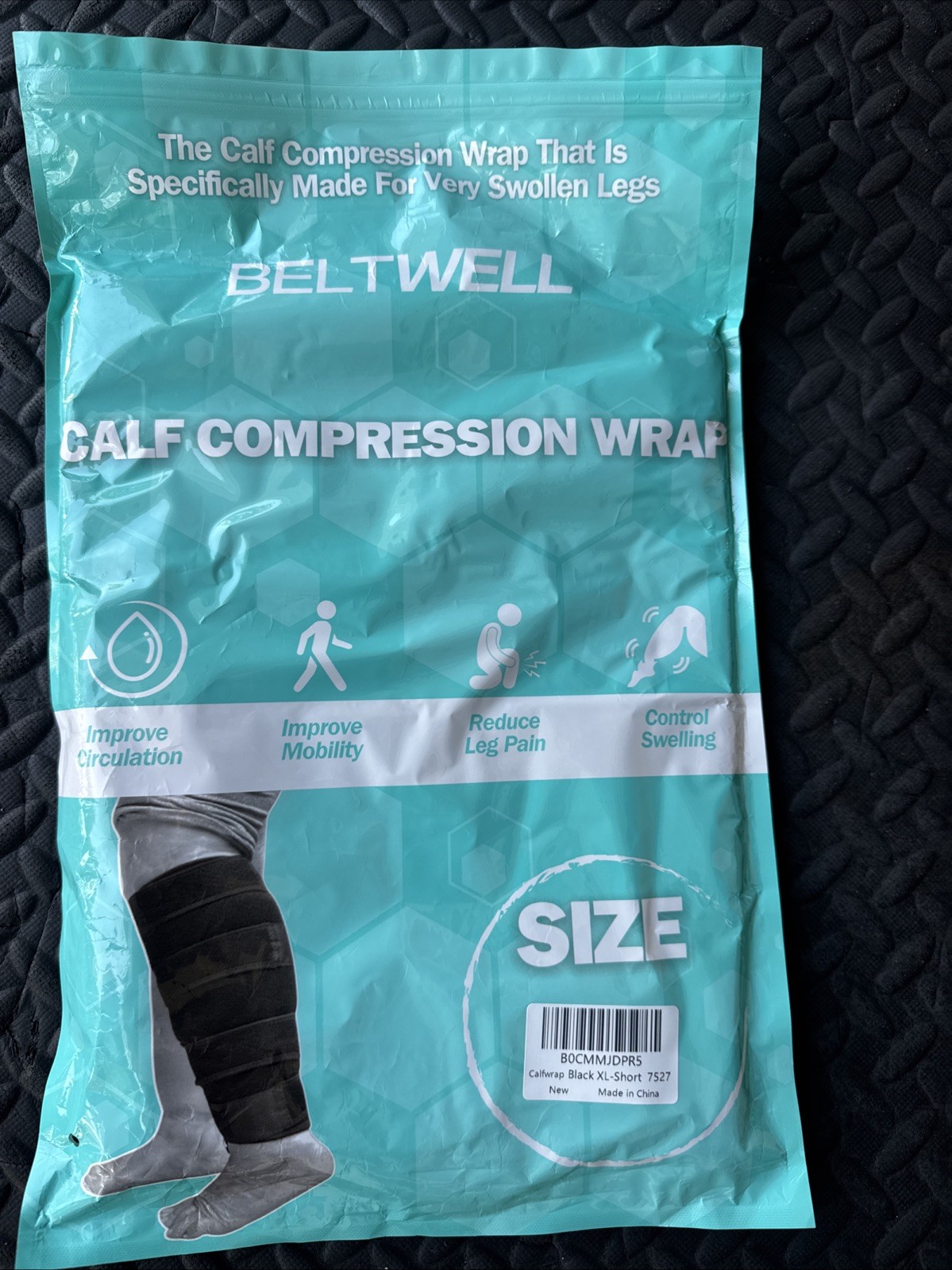 Beltwell Adjustable Calf Compression Wrap Lymphedema Edema Circulation Pain XL