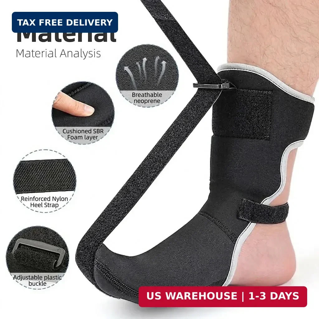 Plantar Fasciitis Night Splint for Women Men, Adjustable Day Night Foot Brace So