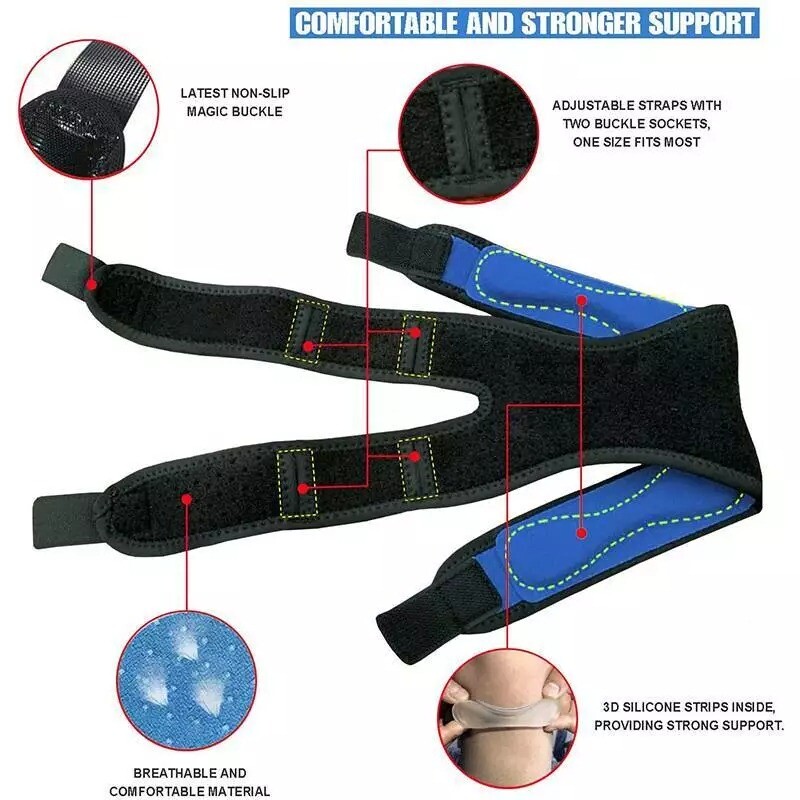 Knee Brace Support Patella Stabilizer Strap Arthritis Tendon Pain Relief Wrap