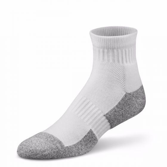 Dr Comfort Diabetic Ankle length Socks Shape to Fit Seamless Unisex Blk or White