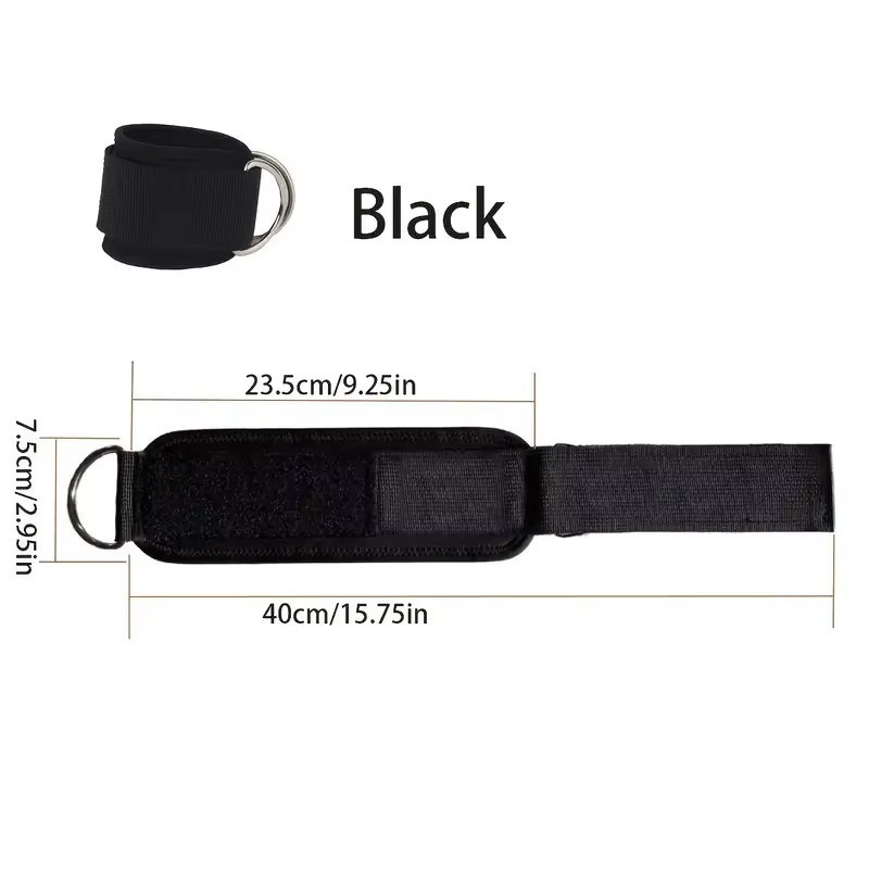 Adjustable Ankle Cuffs for Cable Machine – Glute Kickback Leg & Thigh Straps
