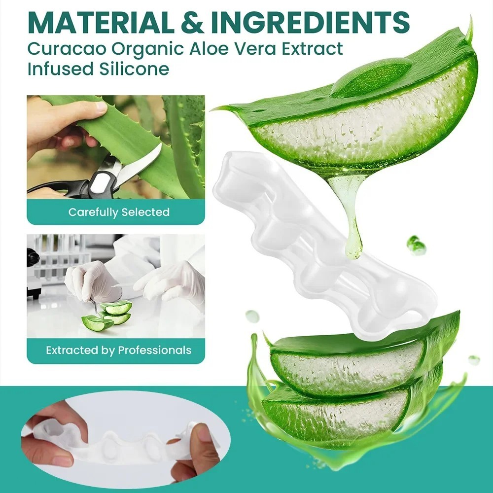 1 Pair Silicone Gel Bunion Toe Corrector Orthotics Straightener Separator Pain