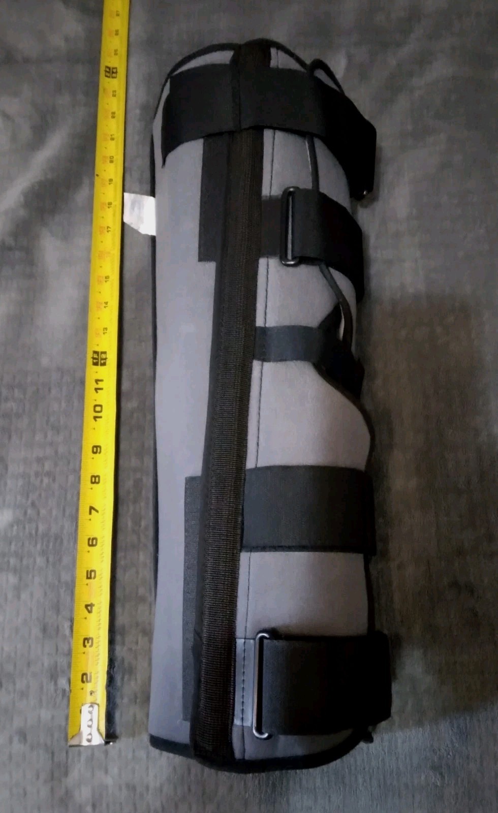 Adjustable Knee/Leg Brace Immobilizer With Velco Srtaps, Gray