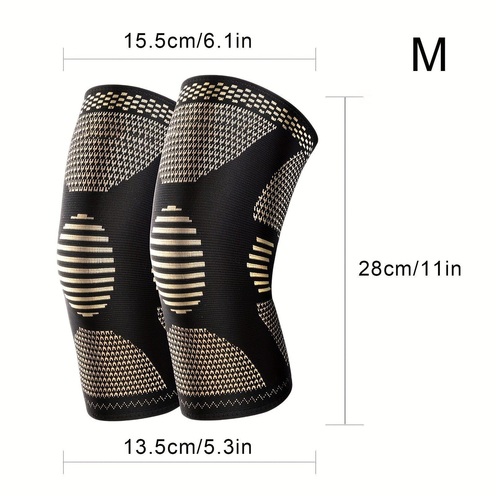 Sports Compression Knee Support, Insulating and Promoting Blood Circulation