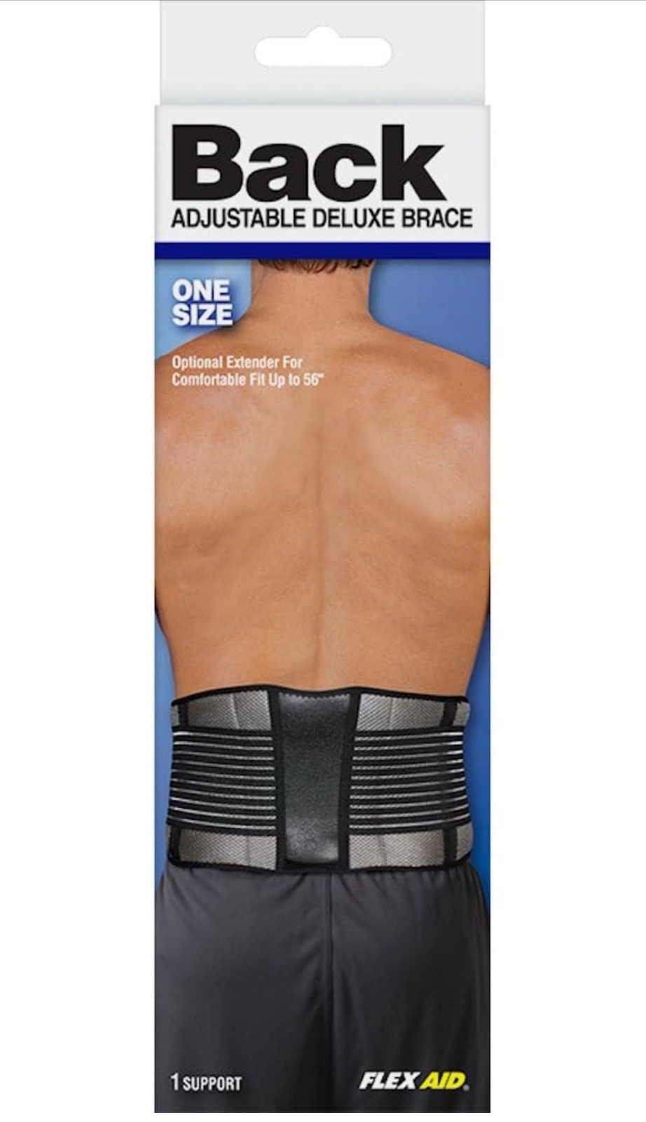 Flex Aid Back Brace Deluxe Support – One Size
