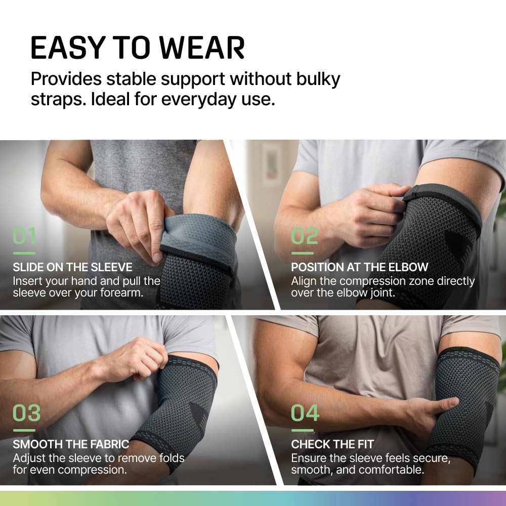 Modvel 2 Pack Elbow Brace For Tendonitis And Tennis Elbow Brace For Women And