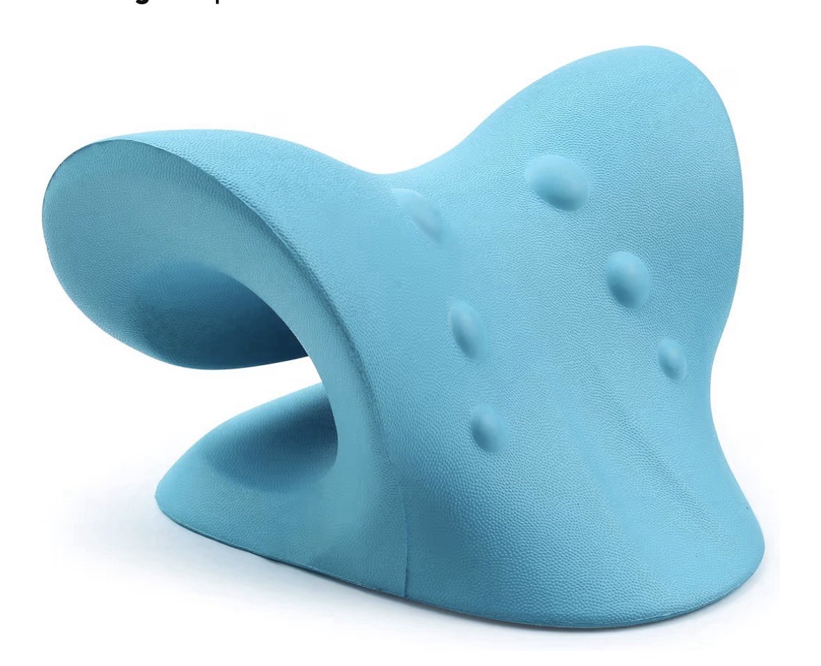Neck and Shoulder Relaxer, Cervical Traction Device, Chiropractic Pillow Stretch