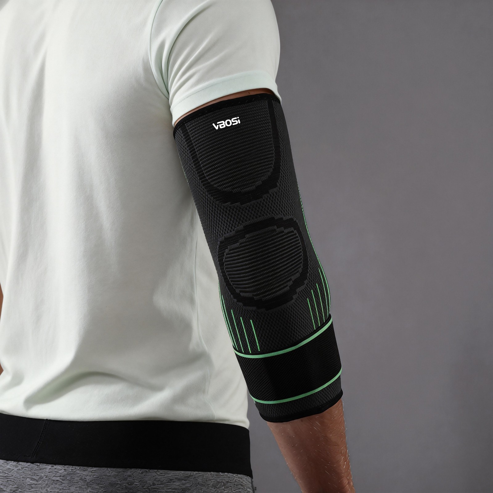 1 Piece Breathable Elastic Elbow Support Arm Sleeve for Basketball Badminton
