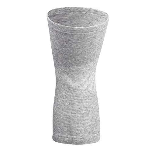 Bamboo Charcoal Knee Sleeve Elastic Knee Brace Pain Relief Support Unisex Gray L