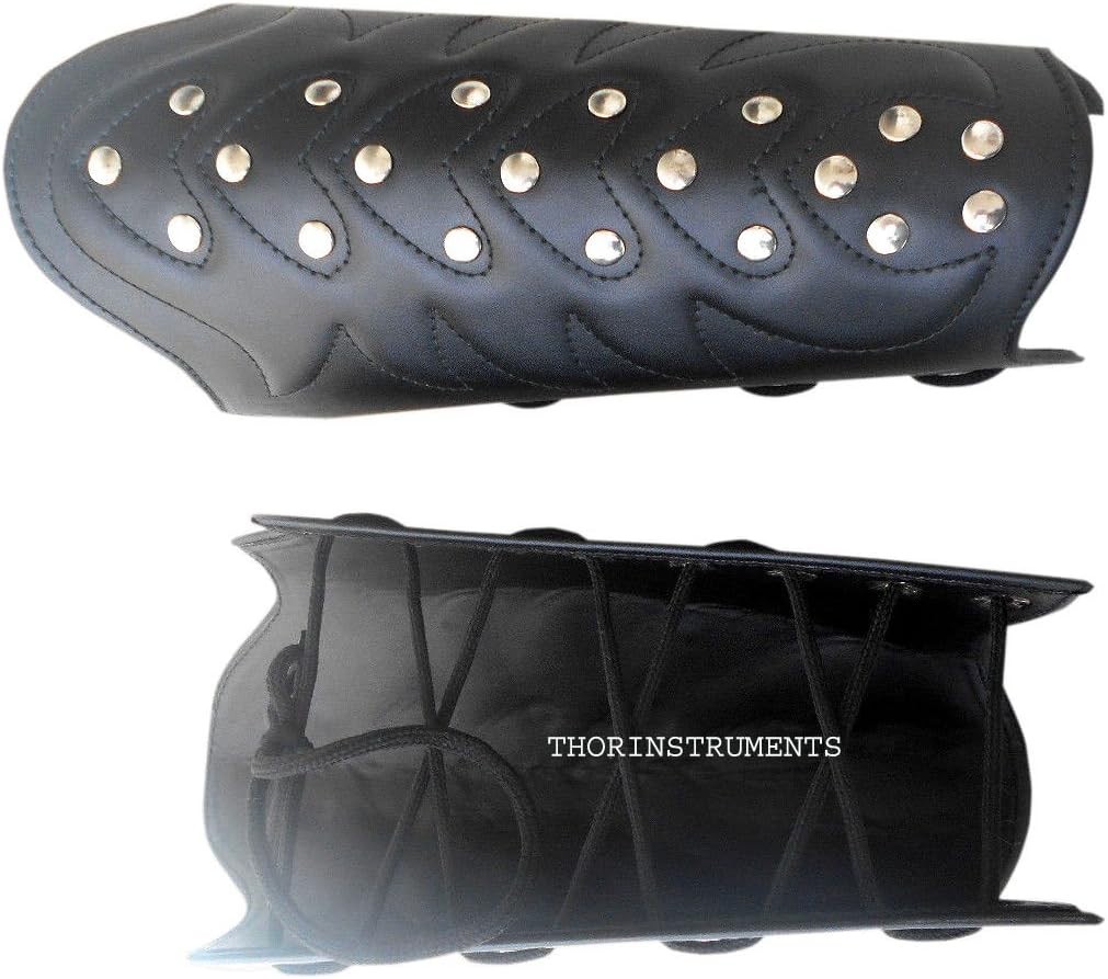 LEATHER GREEK ARMOR VAMBRACE ARM GUARD Rustic Vintage Home Decor Gift