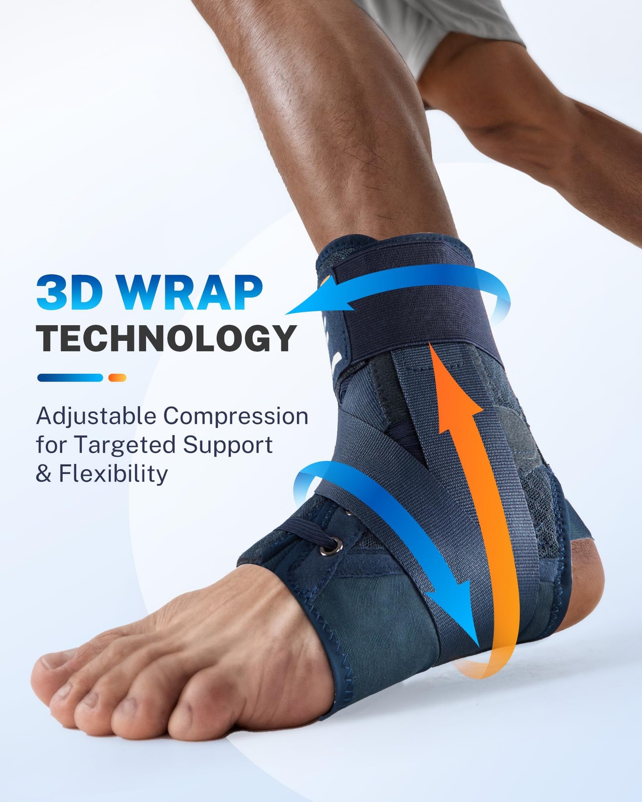 Ankle Brace for Men Women with Quick Lace Up, Adjustable Figure 8 Compression…
