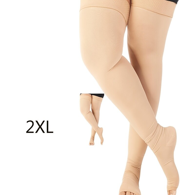 3 Pair Extra Large Size Thigh High Compression Sock Over-the-Knee Pressure Socks