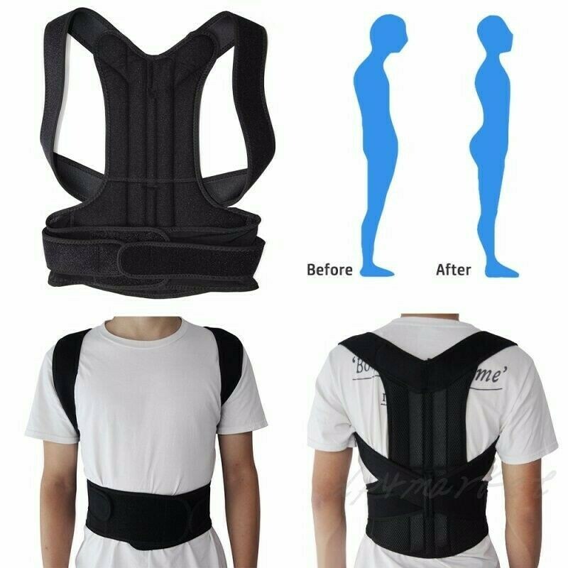 Women Medical Scoliosis Posture Corrector Spine Back Support Shoulder Brace Belt