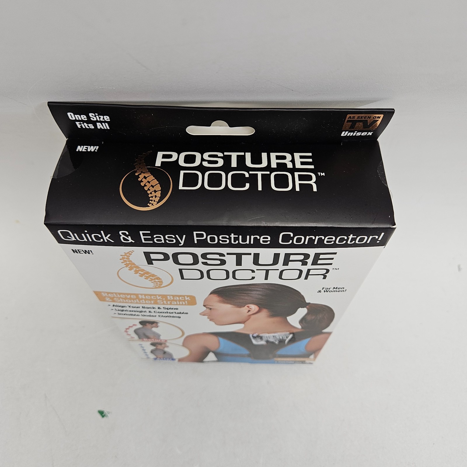 Ontel Posture Doctor Corrector Back Support Brace Adjustable Unisex One Size