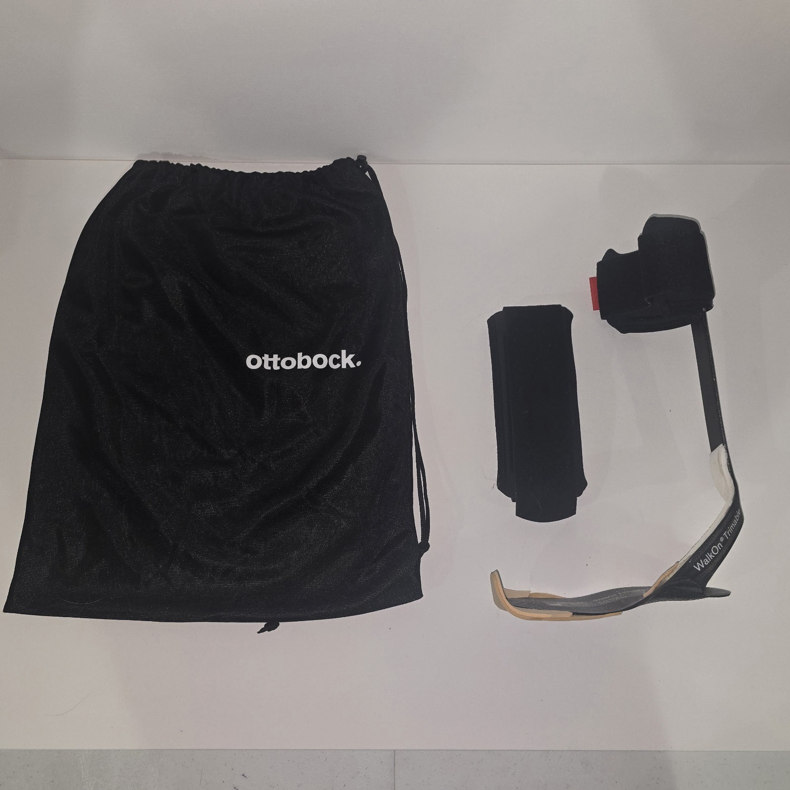 Ottobock WalkOn Trimable AFO Carbon Fiber Drop Foot Brace Right Small Bag Bundle