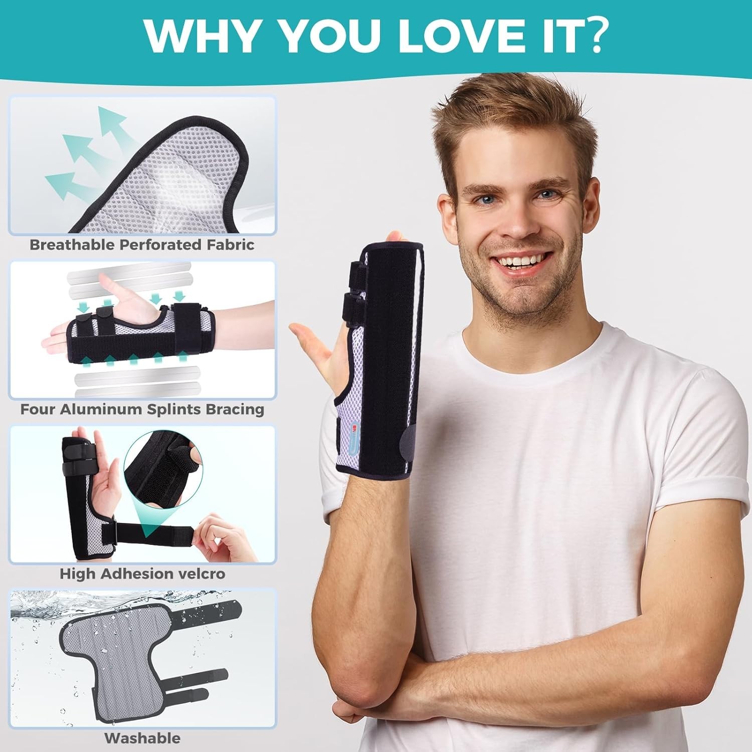 Pain-Relieving Trigger Finger Splint – Adjustable Support for Left or Right Hand