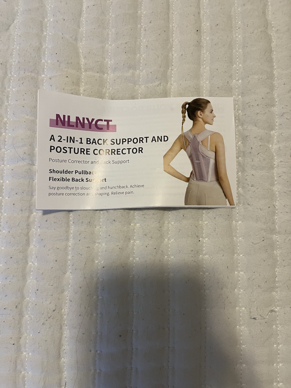 2 In 1 Back Support And Posture Corrector Women’s Size Small