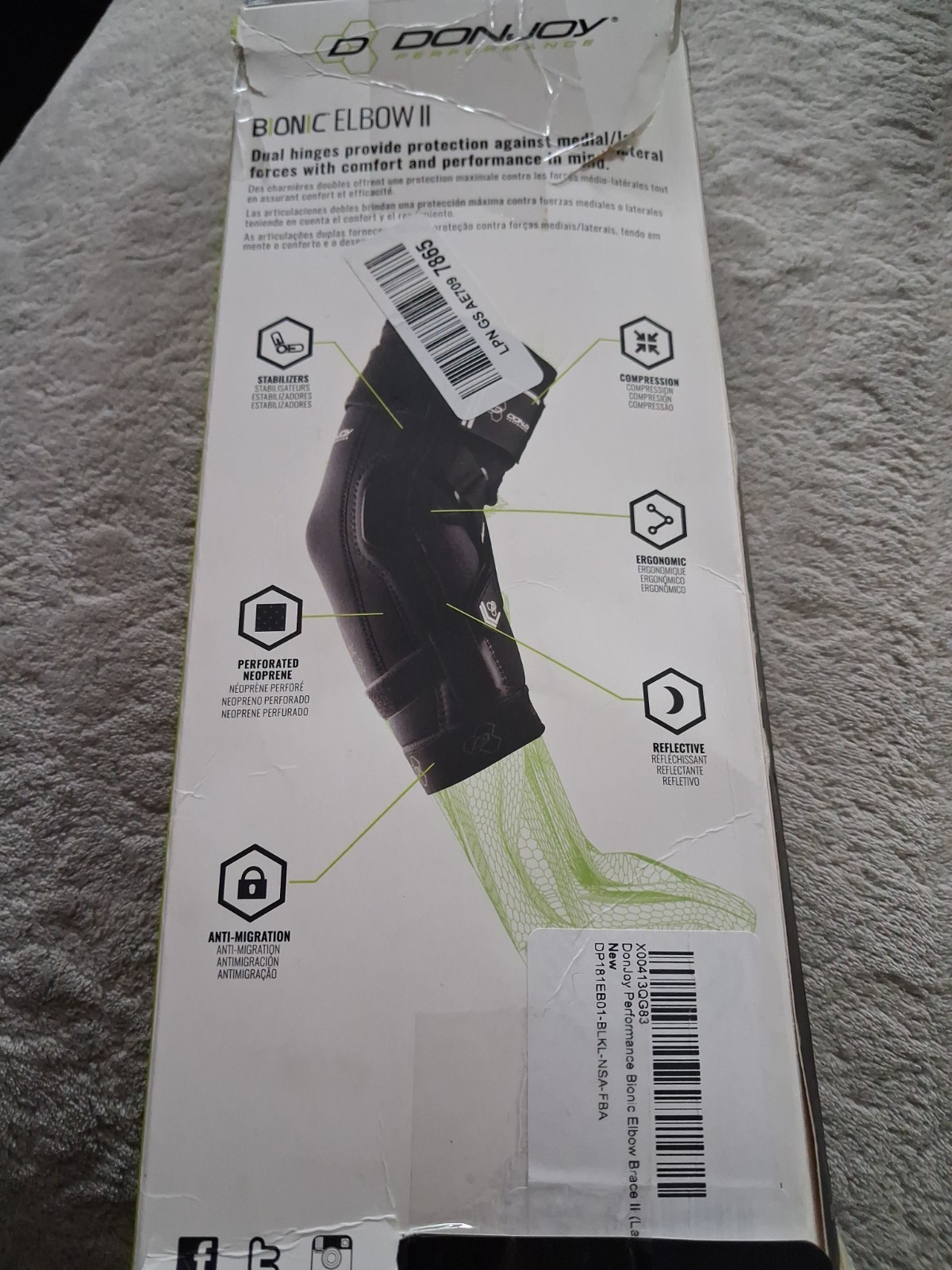 DonJoy Bionic Elbow Brace II. Large