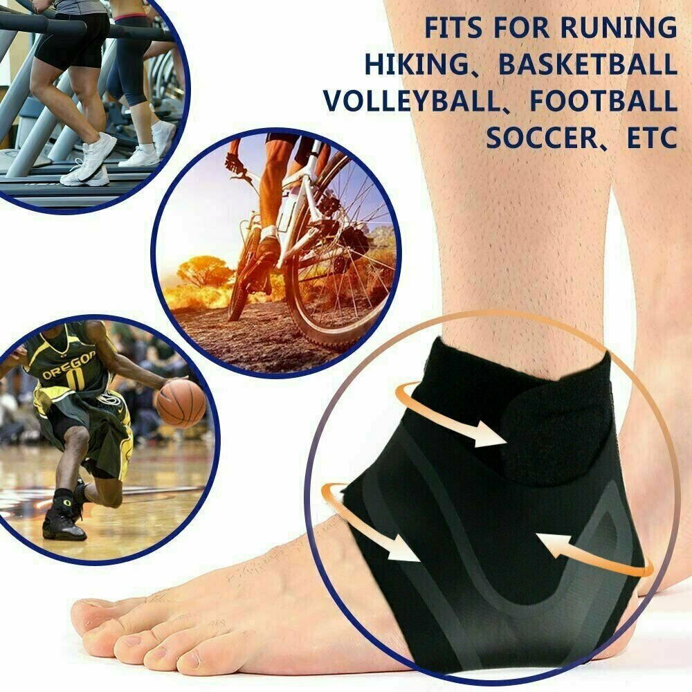 Ankle Brace Support Compression Sleeve Plantar Fasciitis Pain Relief Feet Wrap