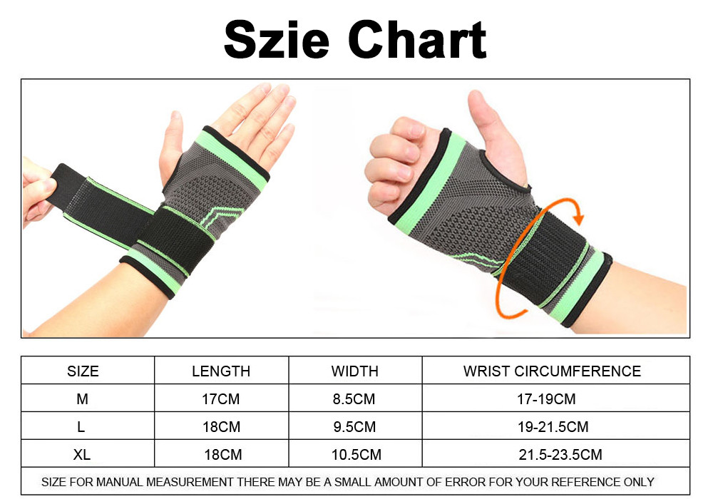 Compression Hand Wrist Brace Support Arthritis Pain Gym Carpal Tunnel Right/Left