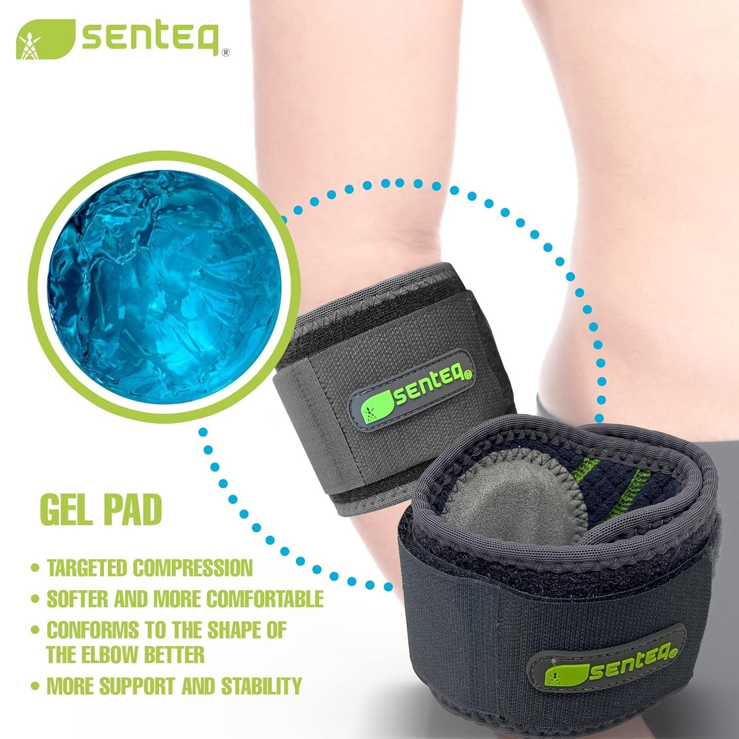 Forearm Pain Relief Elbow Brace – Durable Neoprene Support for Active Lifestyles