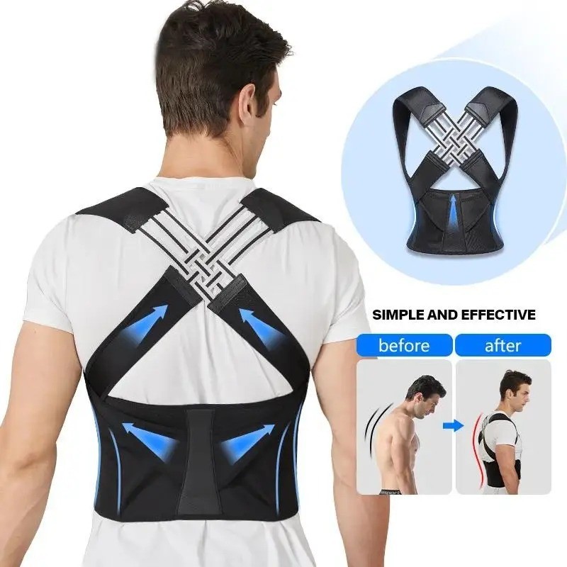 Share Back Brace Posture Corrector for Women and Men, Shoulder Straightener Ad