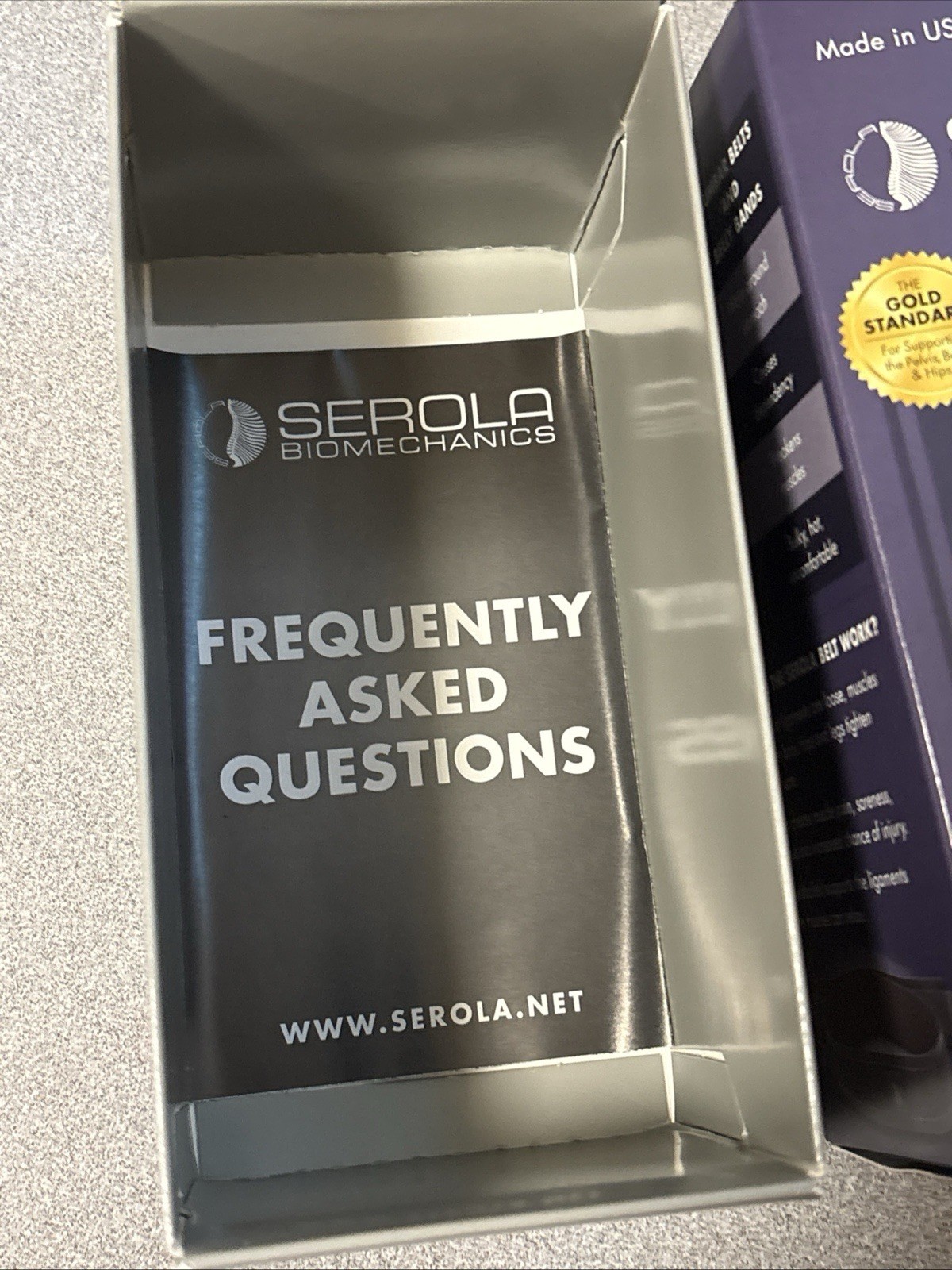 The Serola Belt SMALL 30- 34″Lower Back Pain Biomechanics Open Box!