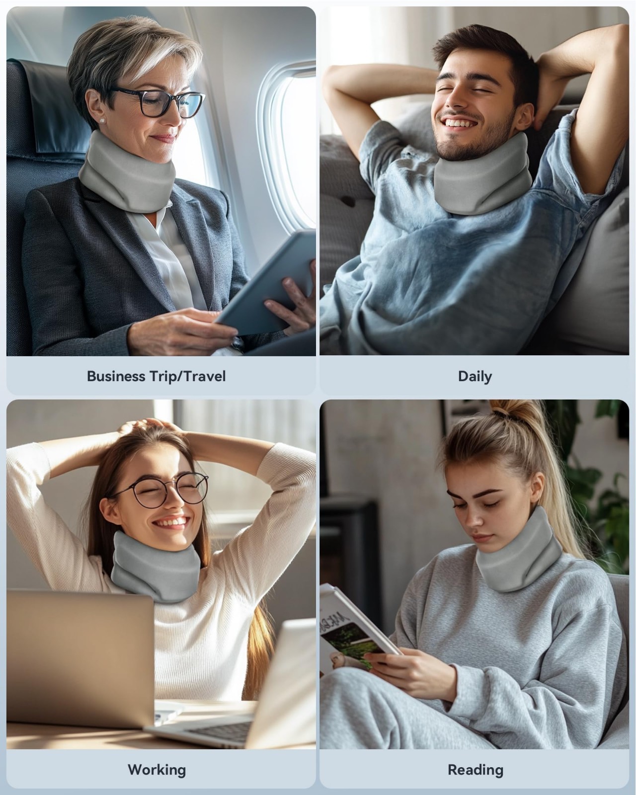 Cervical Neck Brace Support Collar for Sleeping – Soft Foam, Vertebrae Alignment