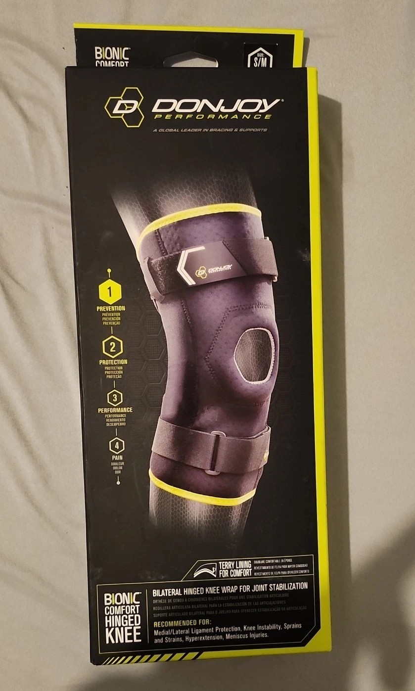 NEW DonJoy Performance Bionic Comfort Hinged Knee Brace s/m