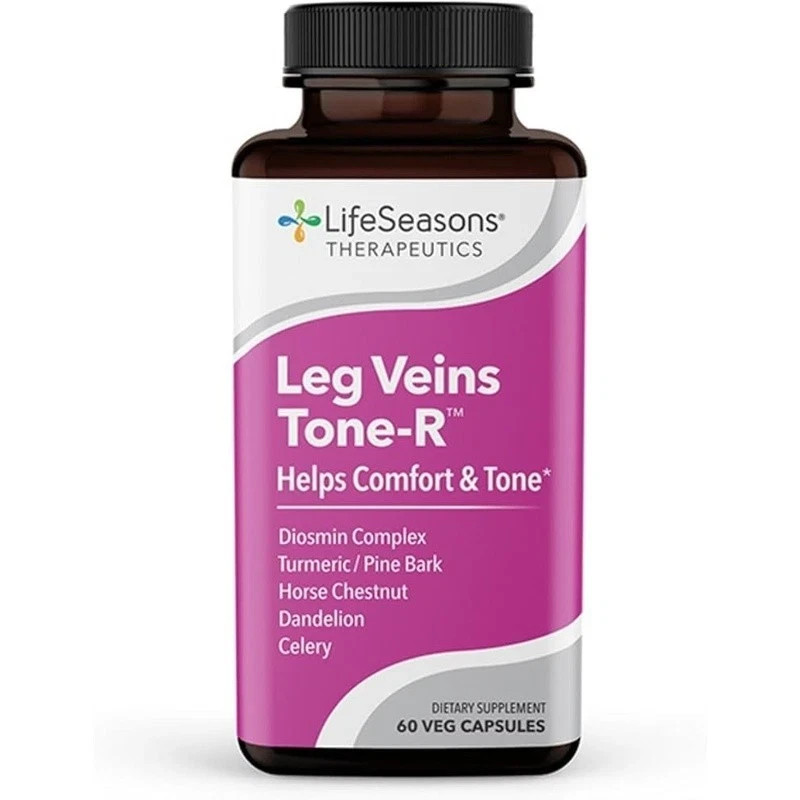 LifeSeasons Leg Veins Tone-R Circulation Support – 60ct – New Sealed – Exp 4/27