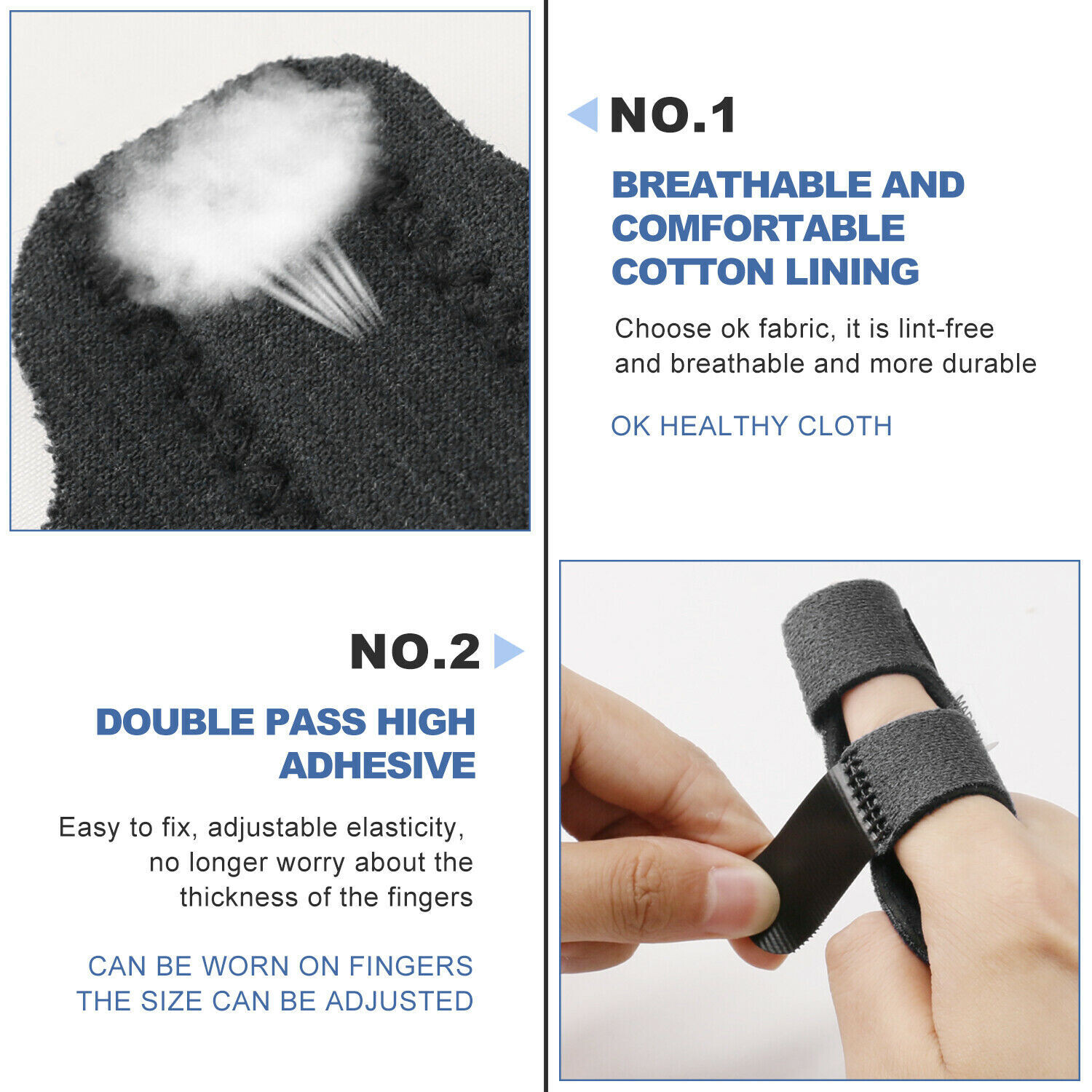 3 PCS Trigger Finger Splint Straightener Brace Support Protector Pain Relief New
