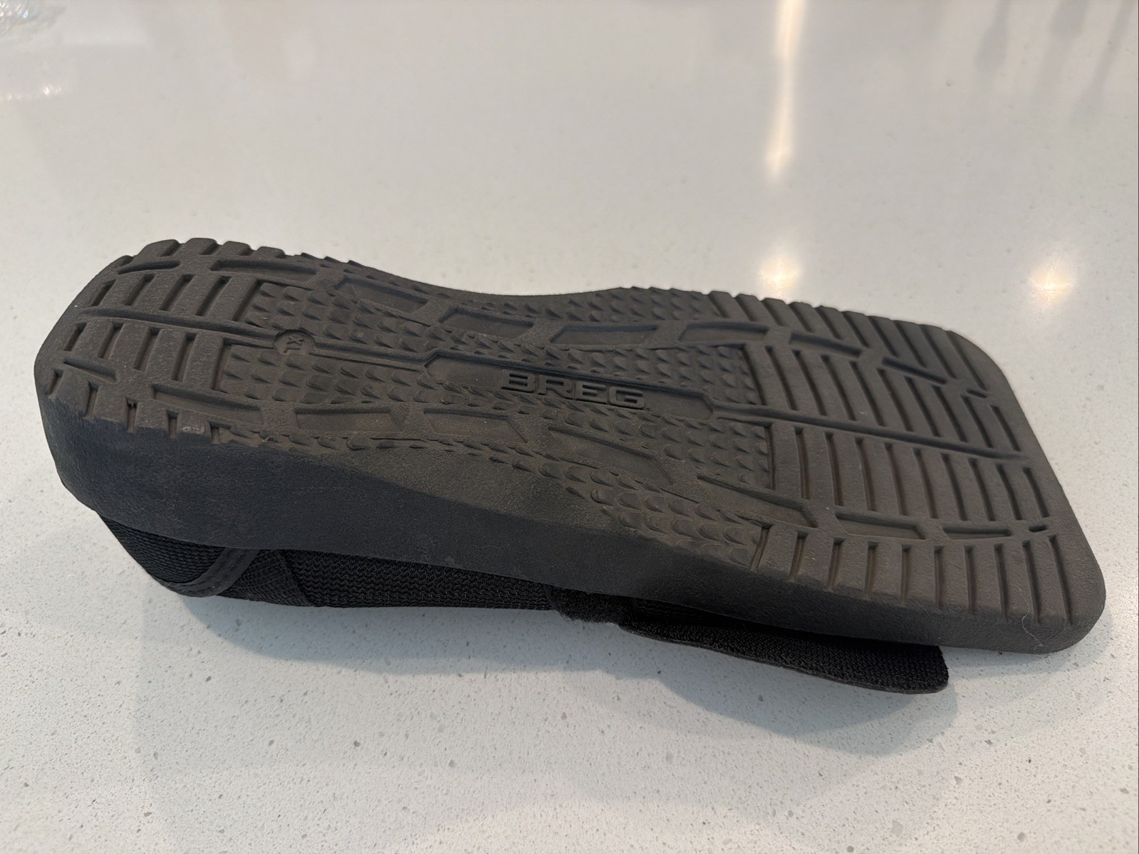 Breg Square Toe Post-Op Foot Brace Shoe Adjustable Black Adult Large 12”Length