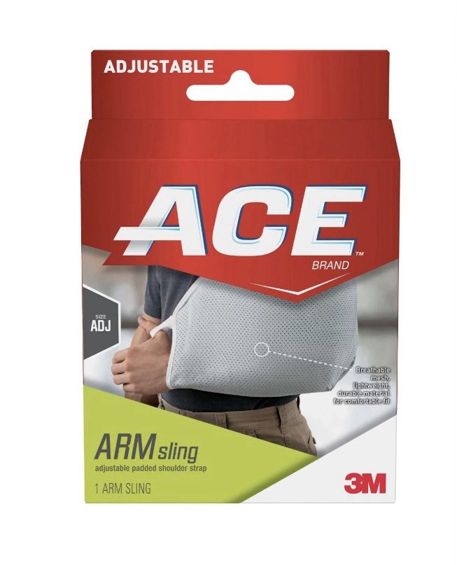 ACE Brand Arm Sling, Adjustable Padded Shoulder Strap, One Size, 1 Sling