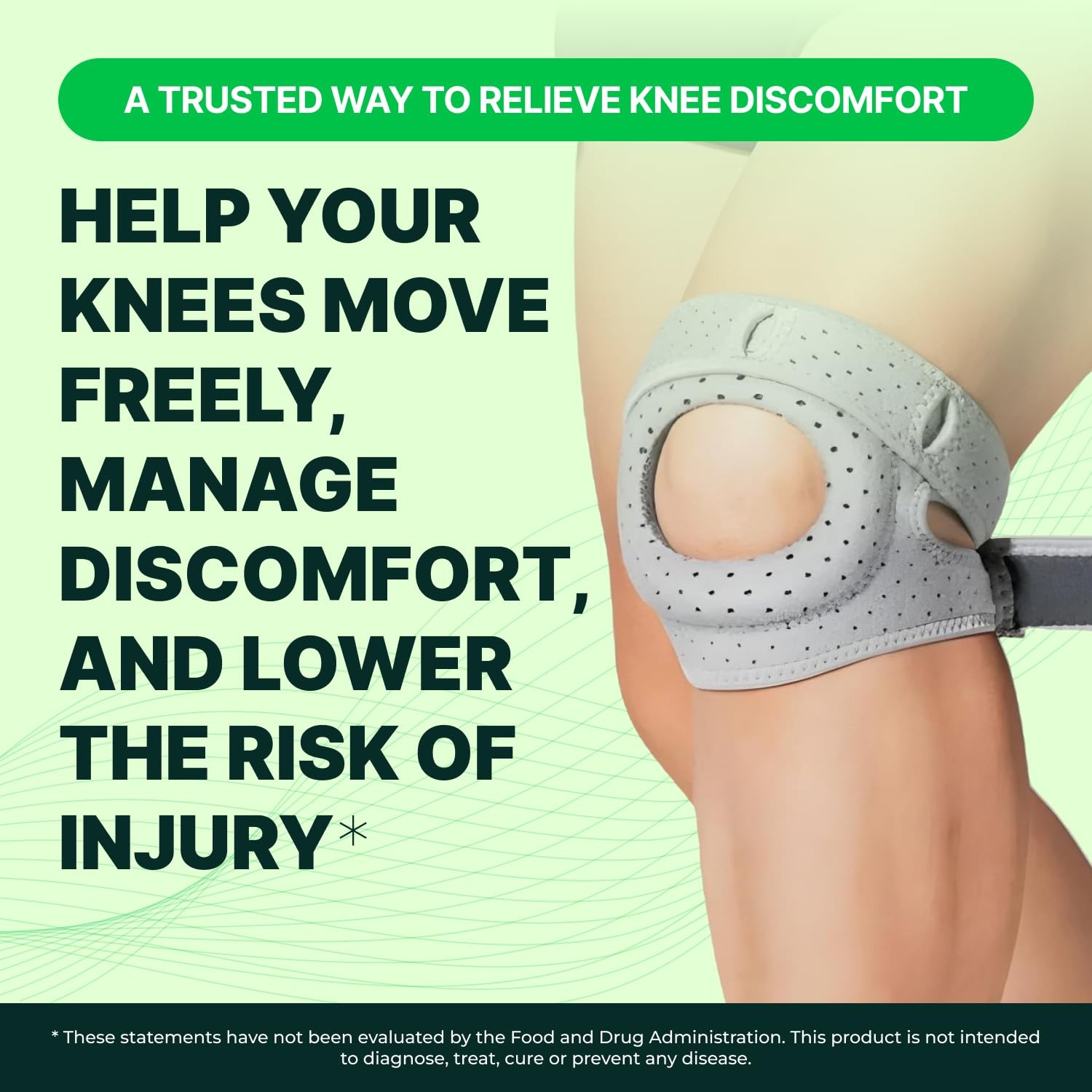 Knee Brace with Silicone Padding – Wellknee Compression Sleeve for Men & Wome…