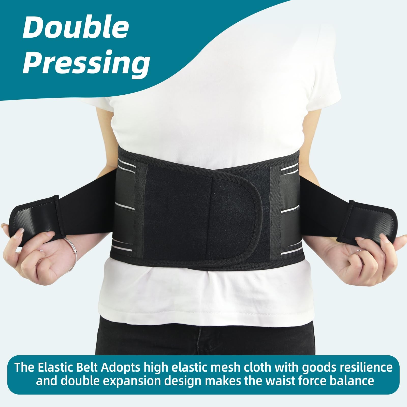 Adjustable Back Brace Lower Back Pain Sports Waist Support Belt Sciatica XXL