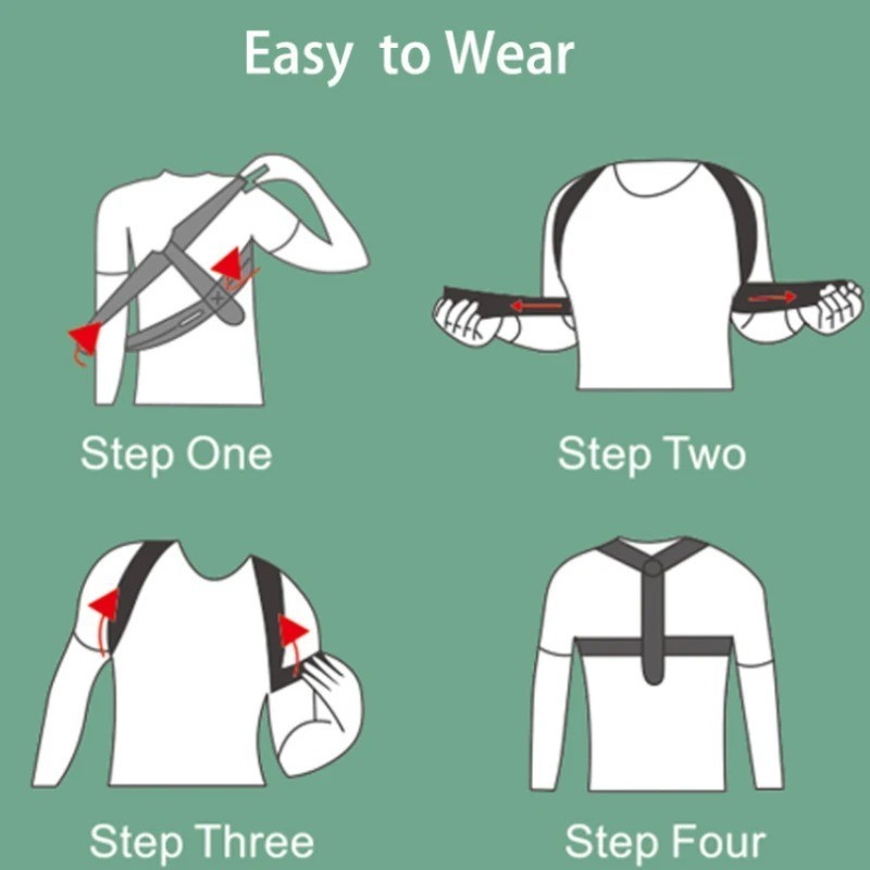 Adjustable Posture Corrector Back Shoulder Support Brace Belt for Men Women Spin