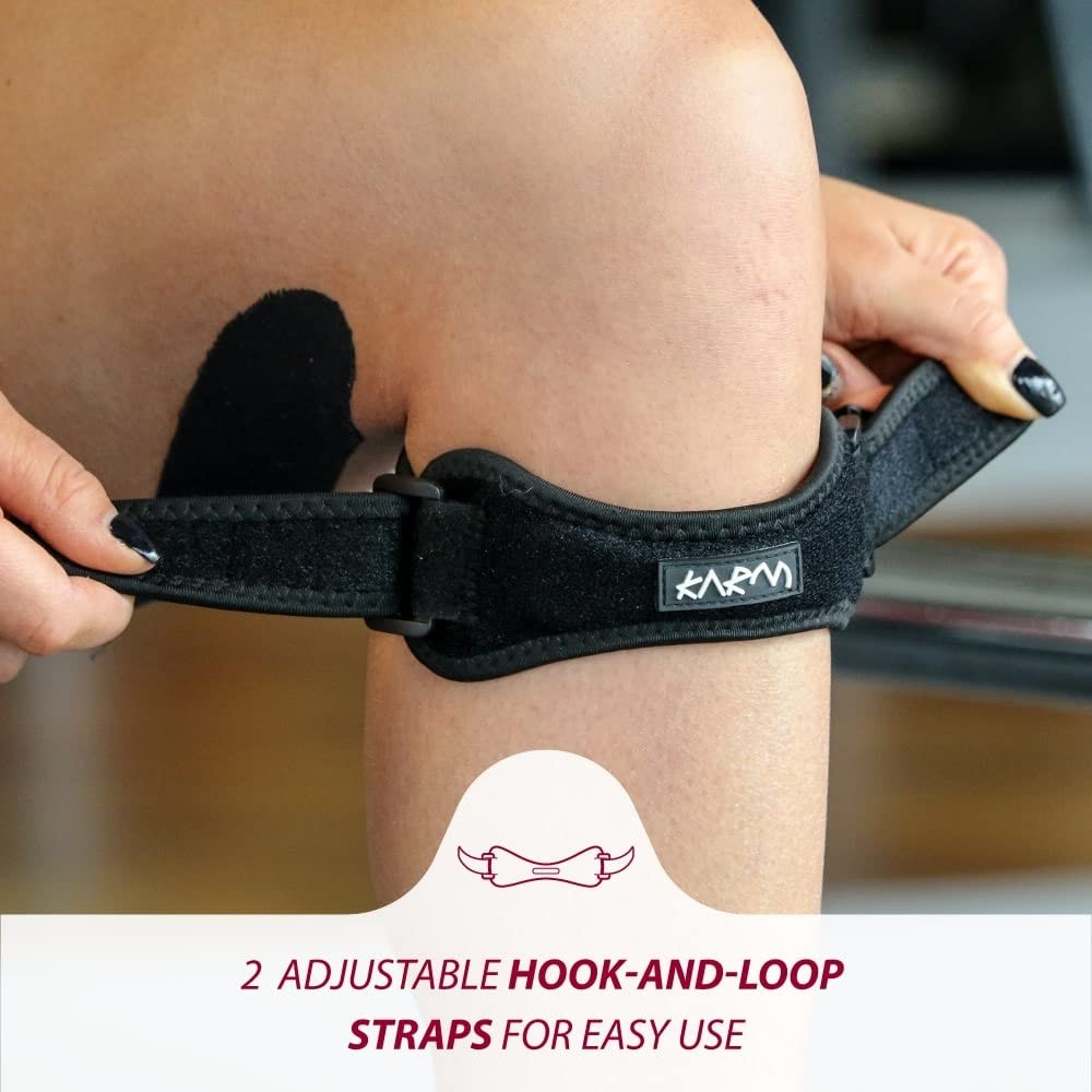 KARM Plus Size Knee Brace for (2XL/3XL/4XL/5XL/6XL), Black (1 Pack)