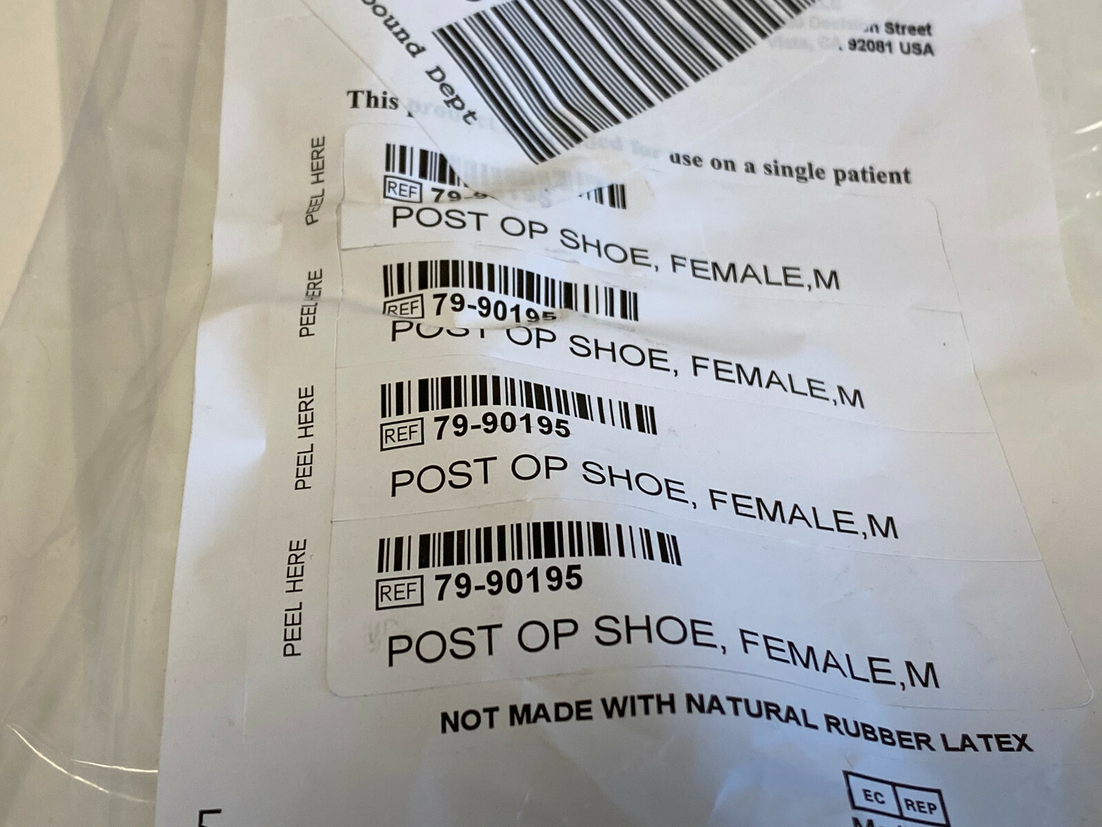 Lot of 2 ProCare Post OP Shoe Female – Medium 79-90195