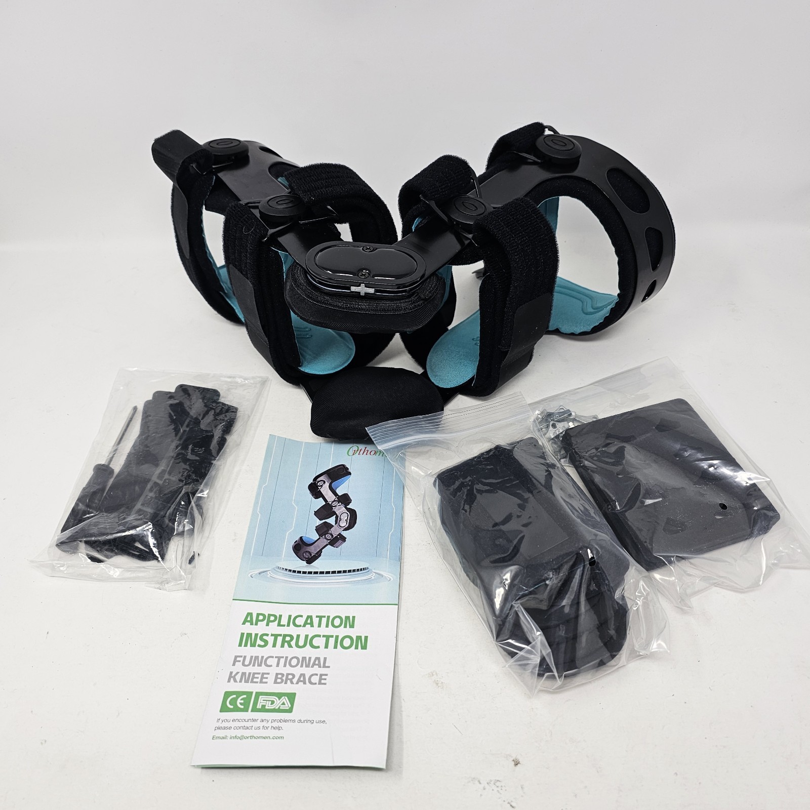Orthomen Functional Knee Brace Small Right ACL MCL Support Hinged