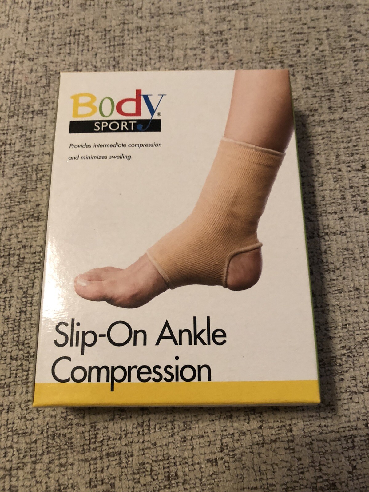MIL Body Sport Slip On Ankle Compression, Open Toe, Open Heel, S (7″ – 8″ Ankle