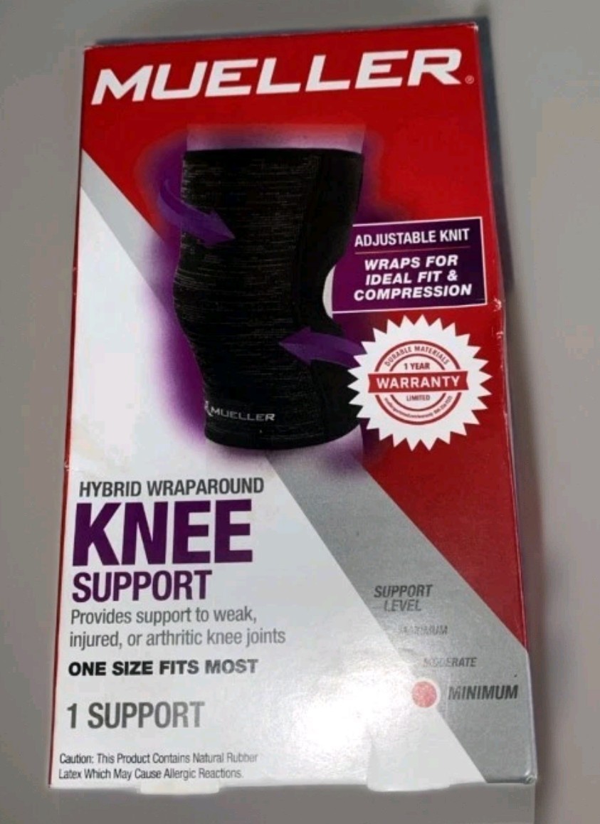 MUELLER Hybrid Wraparound Knee Support One Size Fits Most / Minimum Support