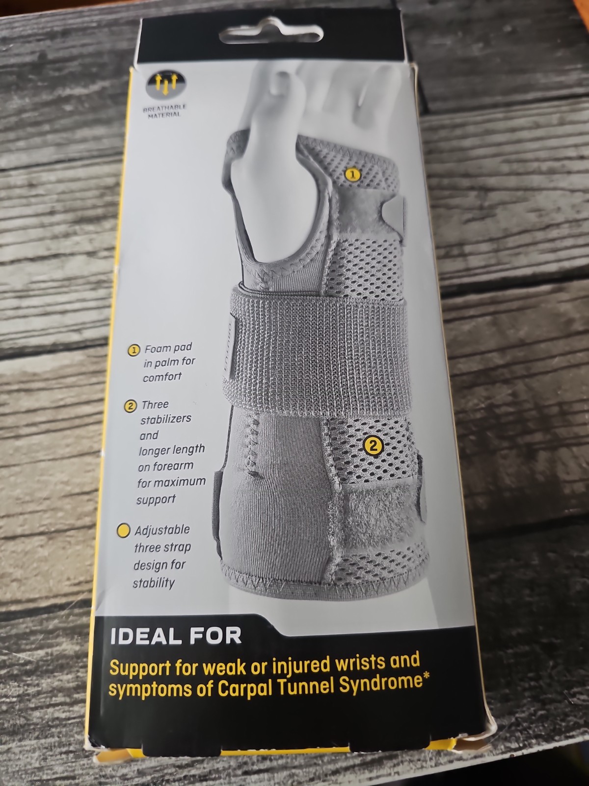 3M Futuro Wrist Deluxe Stabilizer LEFT Hand Adjustable Sizing Firm Support 09014