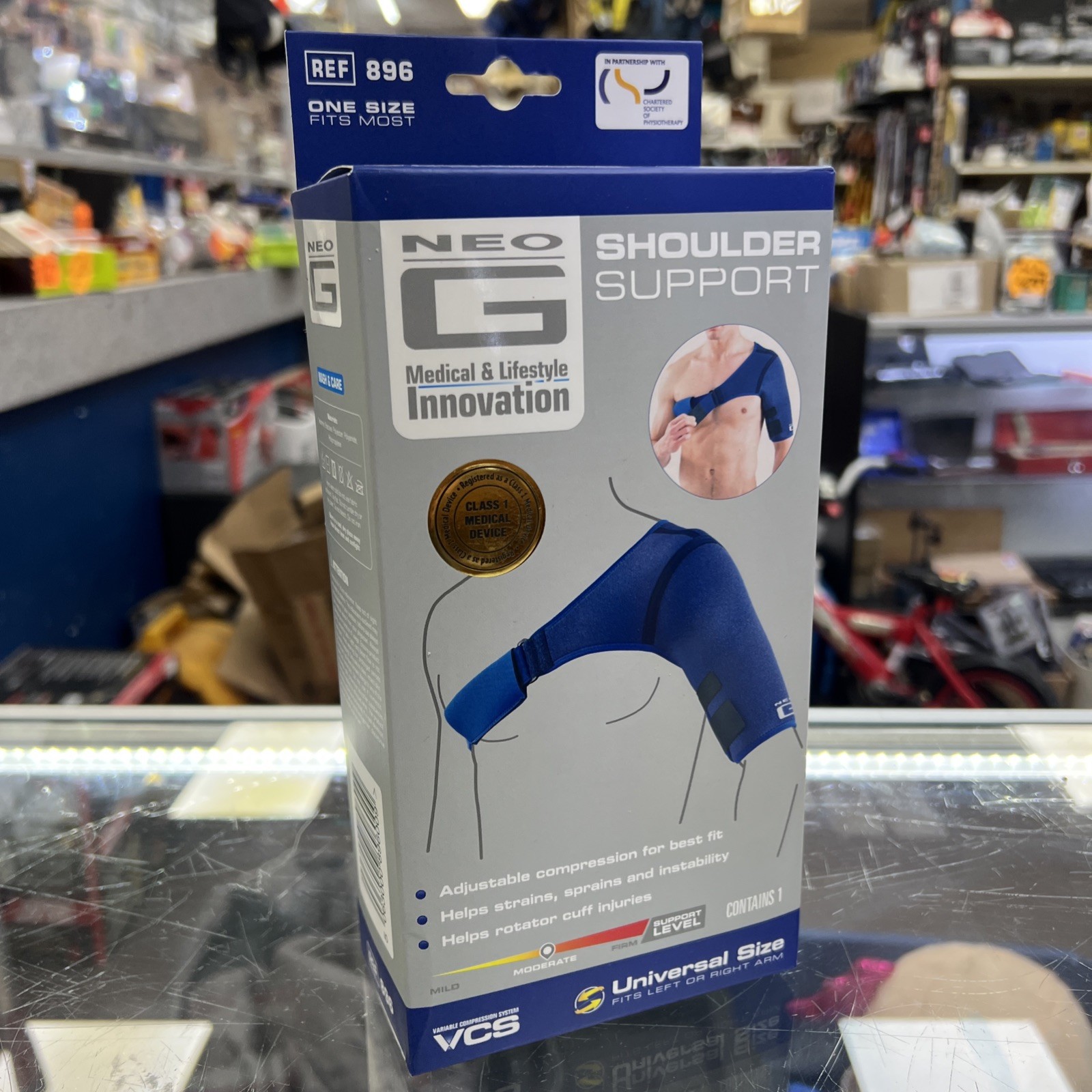 Neo G Shoulder Support Brace #896 Universal Fits Right or Left Arm