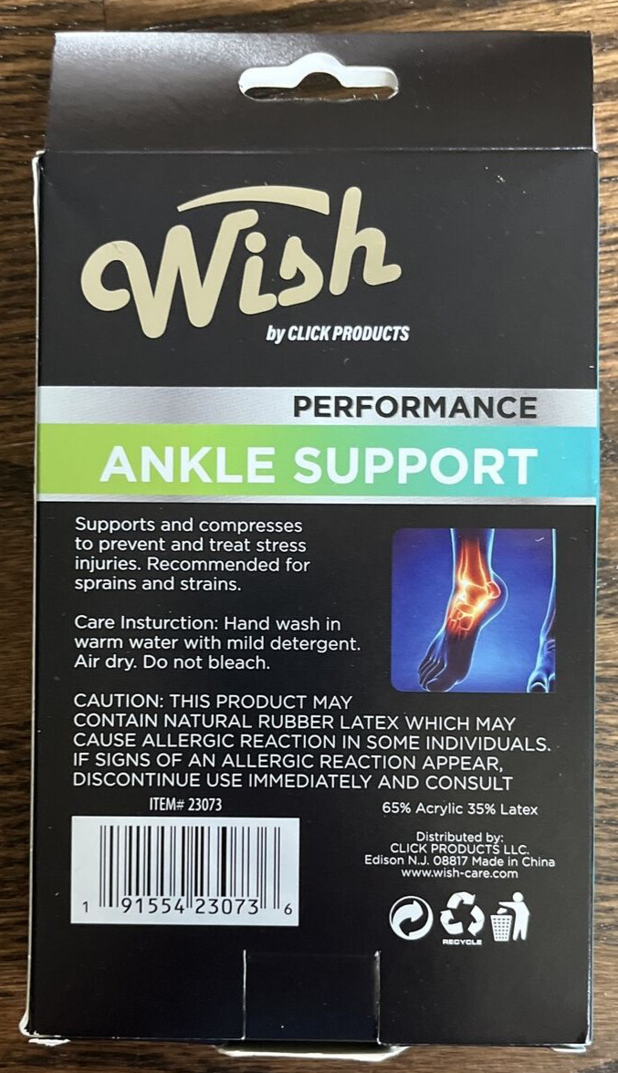 Compression Ankle Brace Support Foot Pain Relief 1 Sleeve