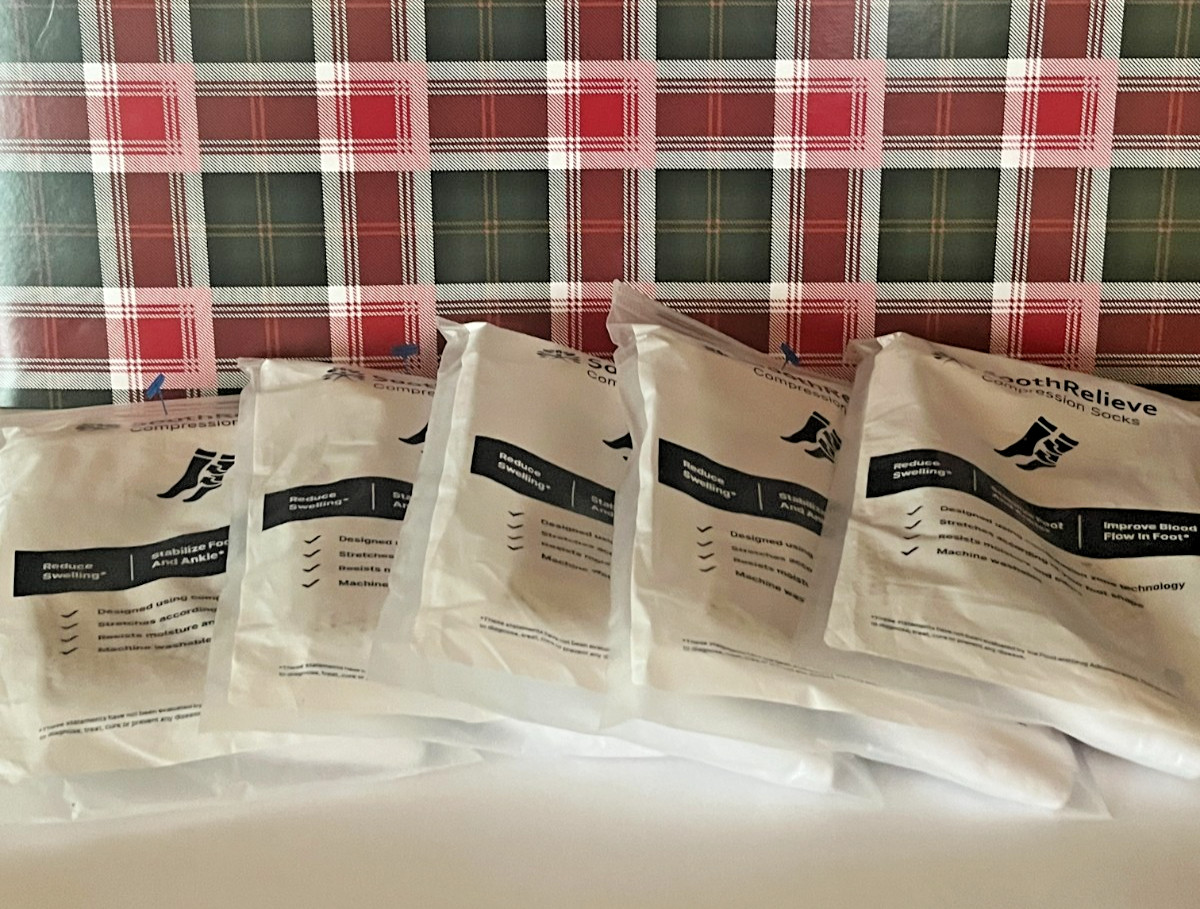 Sooth Relief Ankle Support Compression Foot Sleeves Lot of 5 pairs