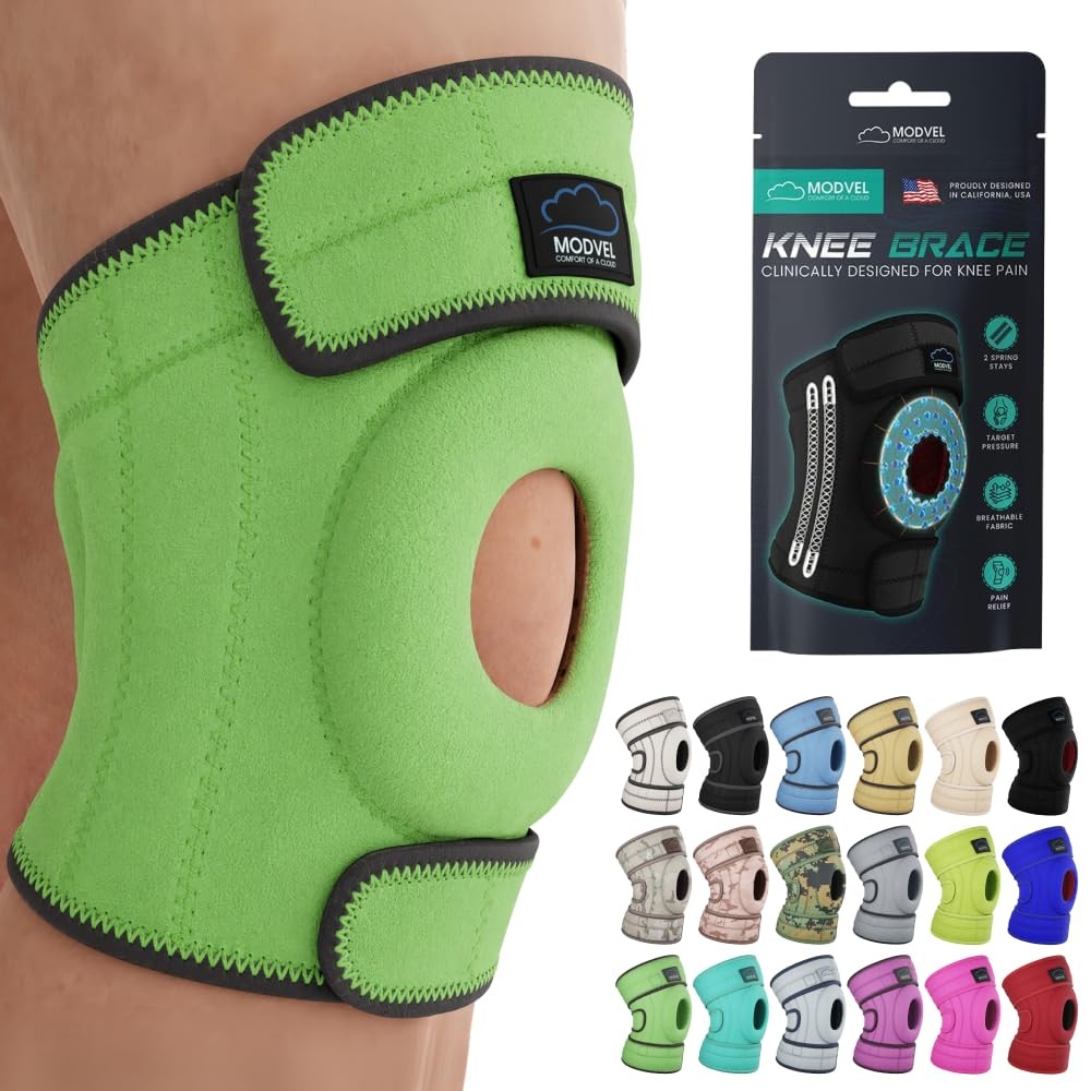 Modvel ELITE Knee Brace for Men and Women – Patella Gel Pads and Side Stabili…