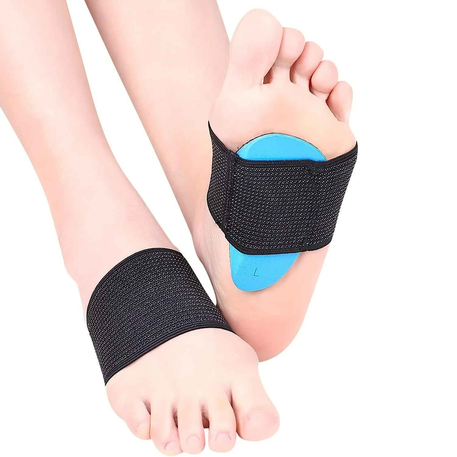 PAIR FOOT ARCH SUPPORT FLAT FEET FALLEN ARCH PLANTAR FASCIITIS INSOLE HEEL PAIN
